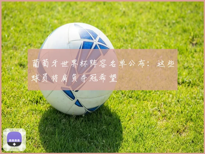葡萄牙世界杯阵容名单公布:这些球员将肩负夺冠希望